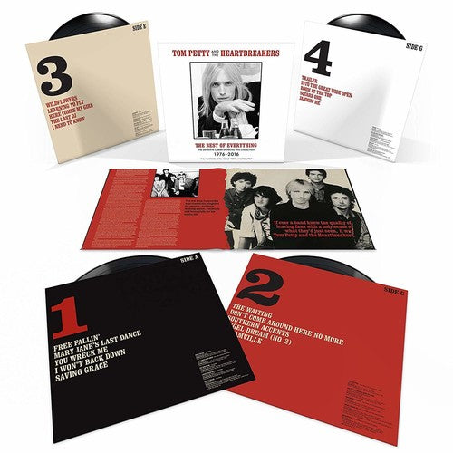 the album cover for Tom Petty - The Best Of Everything: The Definitive Career Spanning Hits Collection [4LP]