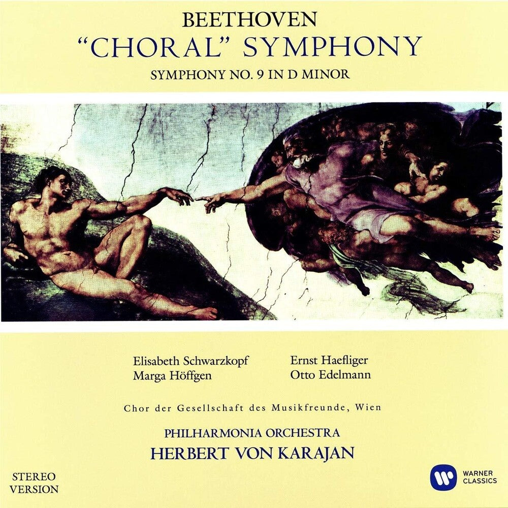 the album cover for Philharmonia Orchestra / Von Herbert Karajan - Beethoven: Symphony No. 9 (Stereo version)