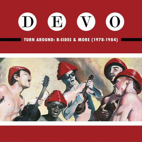 the album cover for Devo - Turn Around: B-Sides & More 1978-1984 [Colored Vinyl] [Limited Edition]