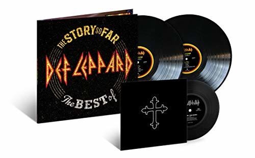 the album cover for Def Leppard - The Story So Far: The Best Of Def Leppard [2LP+7in]