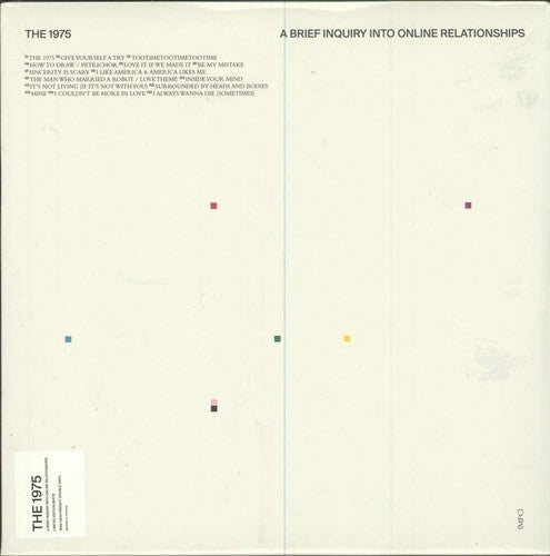 the album cover for The 1975 - A Brief Inquiry Into Online Relationships [Indie Exclusive Limited Edition White 2LP]