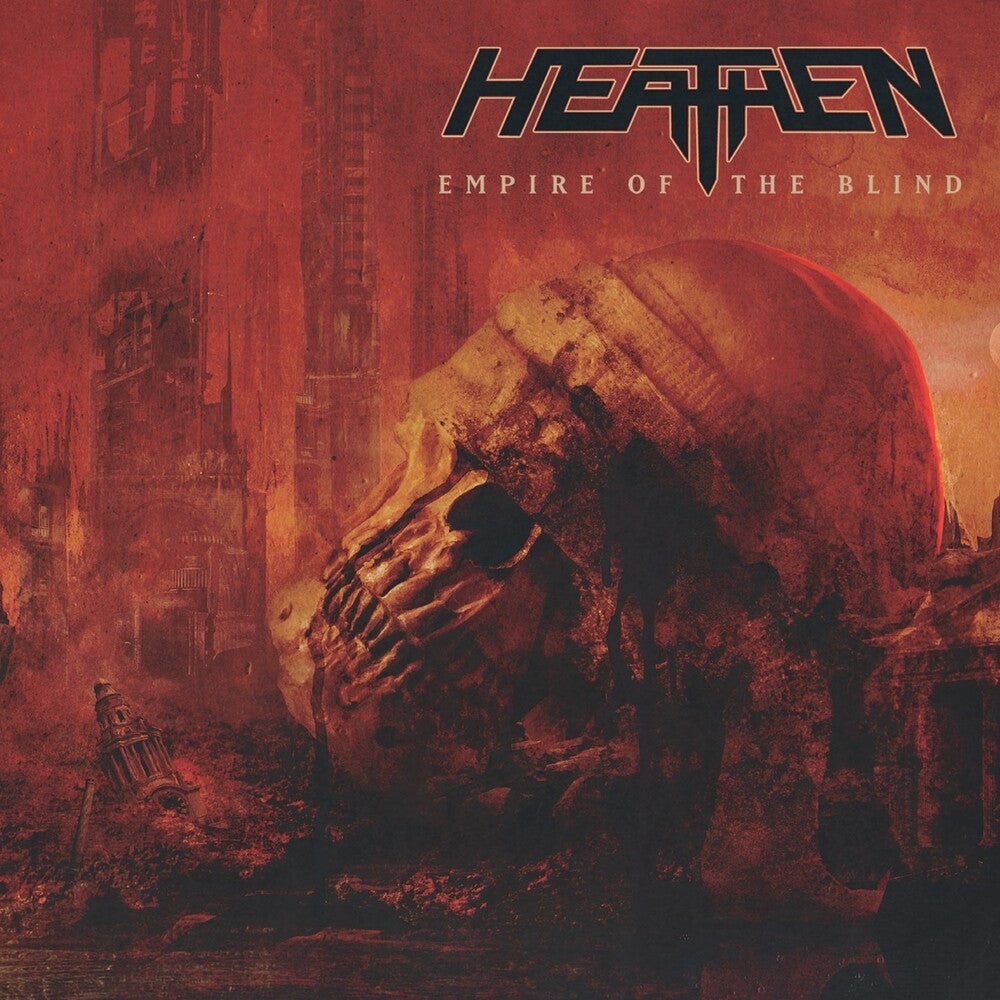 the album cover for Heathen - Empire Of The Blind [Red & Black Swirl 2LP]