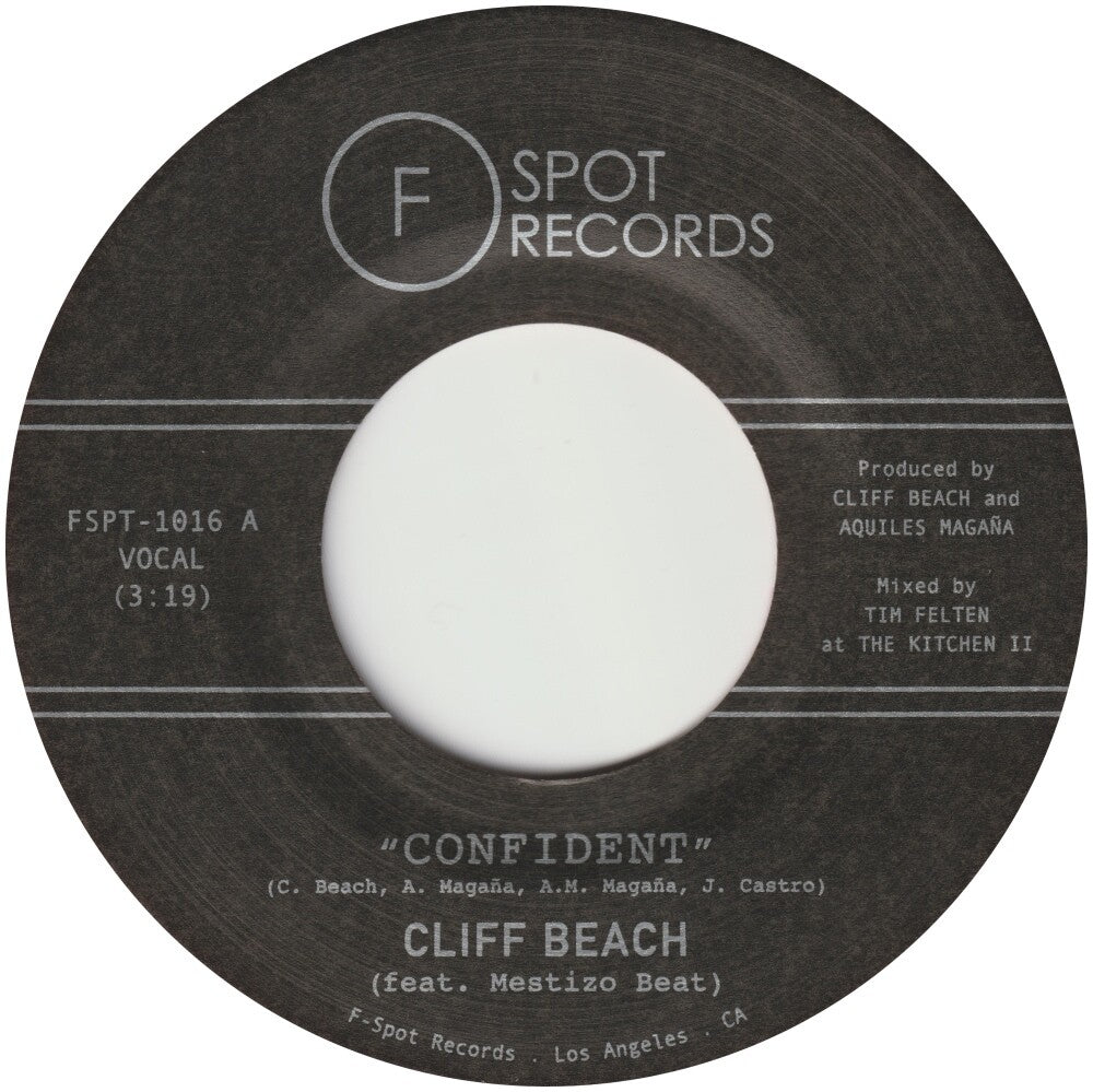 the album cover for Cliff Beach / Mestizo Beat - Confident / Penny Candy