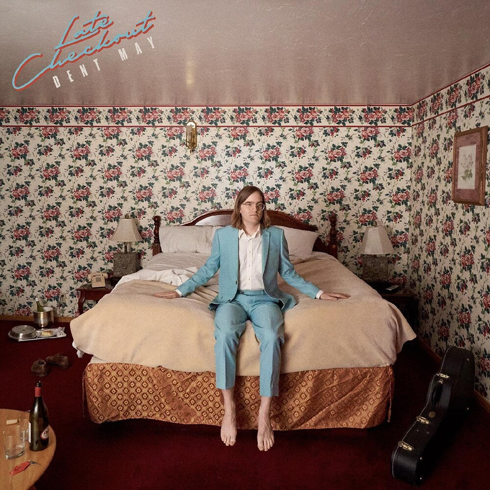 the album cover for Dent May - Late Checkout (Blue) [Colored Vinyl] [Download Included]