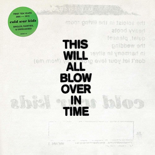 the album cover for Cold War Kids - This Will All Blow Over In Time [2LP]