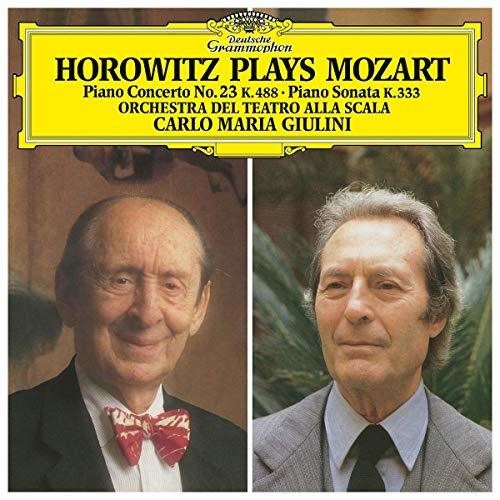 the album cover for Vladimir Horowitz / Orchestra Del Teatro Alla Scal - Horowitz Plays Mozart