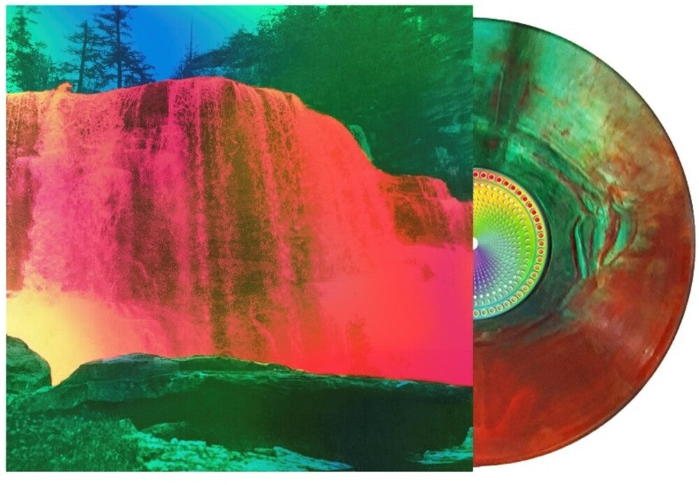 the album cover for My Morning Jacket - The Waterfall II [Limited Edition Deluxe Orange/Green Splash LP]
