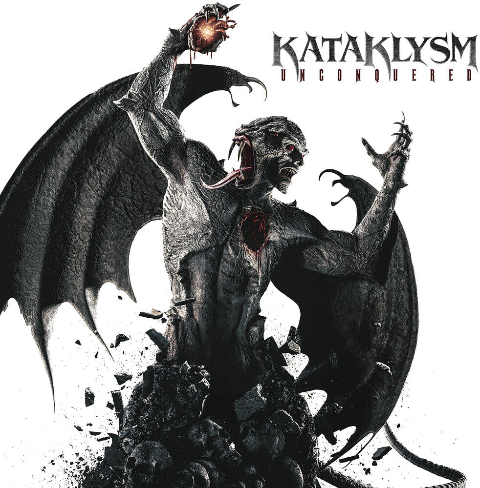 the album cover for Kataklysm - Unconquered (Red & Black Splatter) (Blk) [Limited Edition]