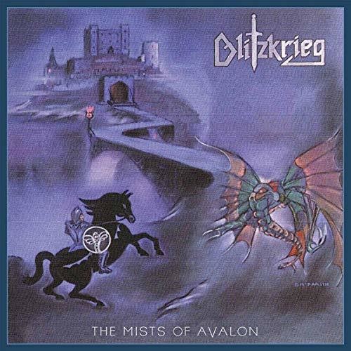 the album cover for Blitzkrieg - Mists Of Avalon (Blue) [Colored Vinyl] (Uk)