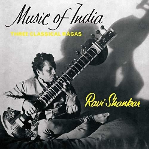 the album cover for Ravi Shankar - Music Of India (3 Classical Ragas)