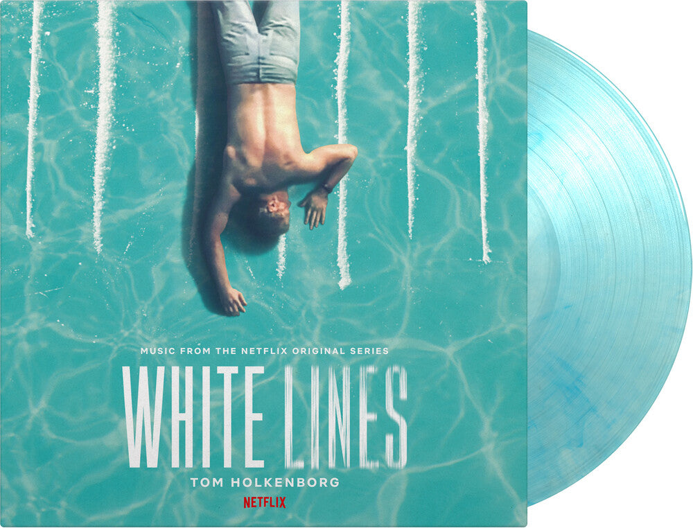 the album cover for Tom Holkenborg Blue Ltd - White Lines / O.S.T. (Blue) [Limited Edition]