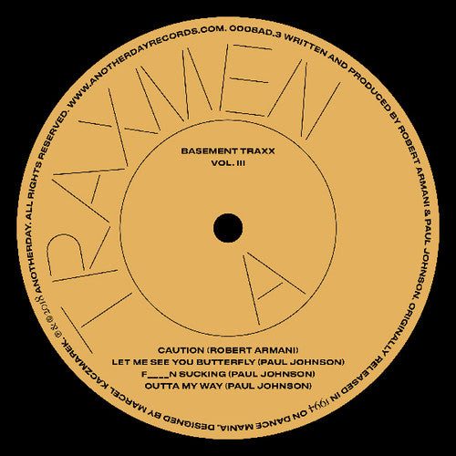 the album cover for Traxmen - Basement Traxx III