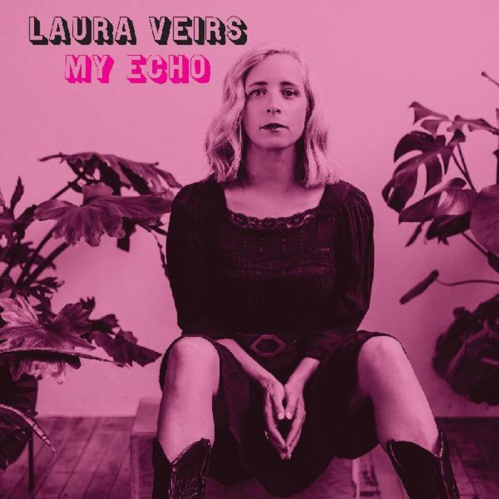 the album cover for Laura Veirs - My Echo [Indie Exclusive Limited Edition Neon Pink LP]