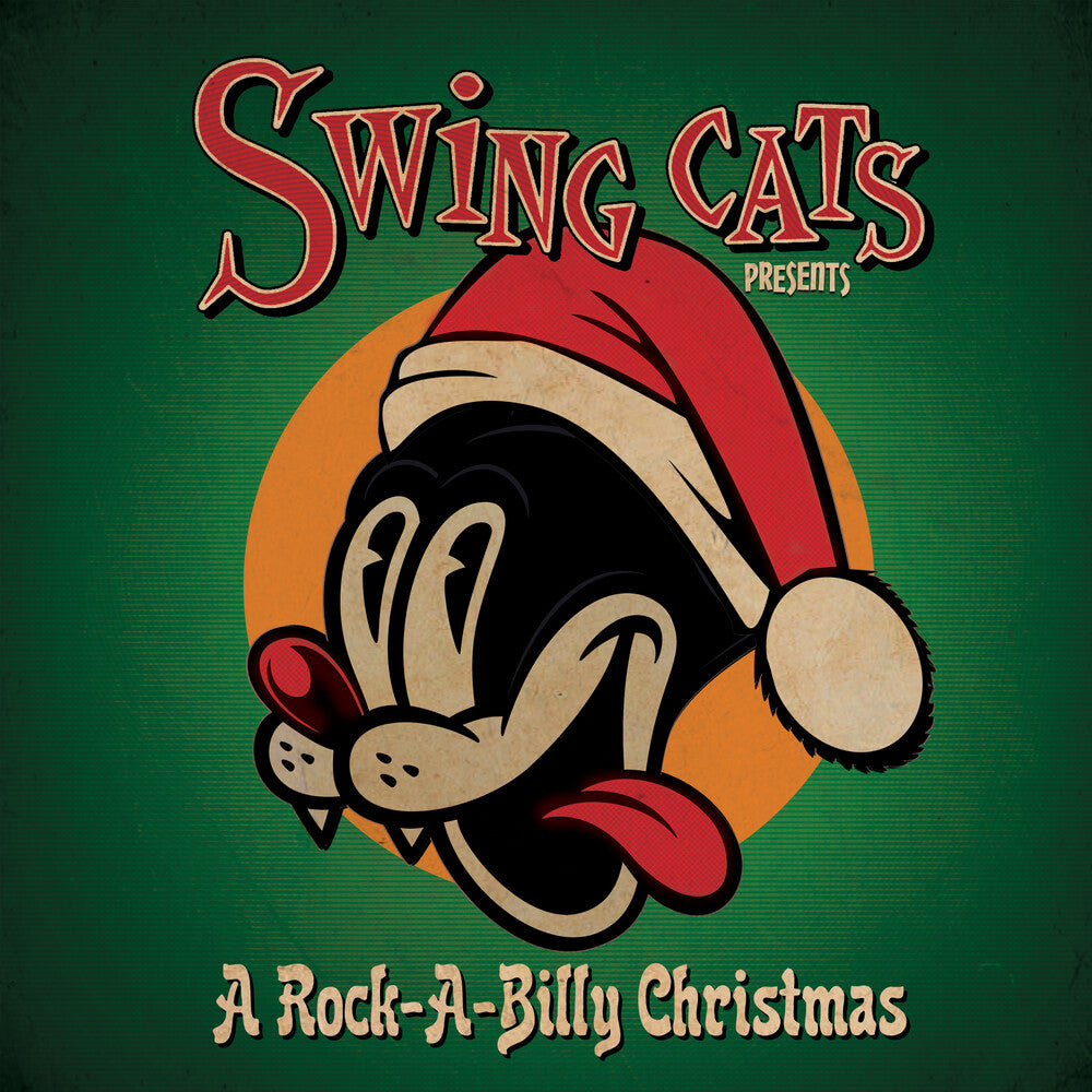 the album cover for Danny Harvey B / Twinn,Gary - Swing Cats Presents A Rockabilly Christmas [Limited Edition Red LP]