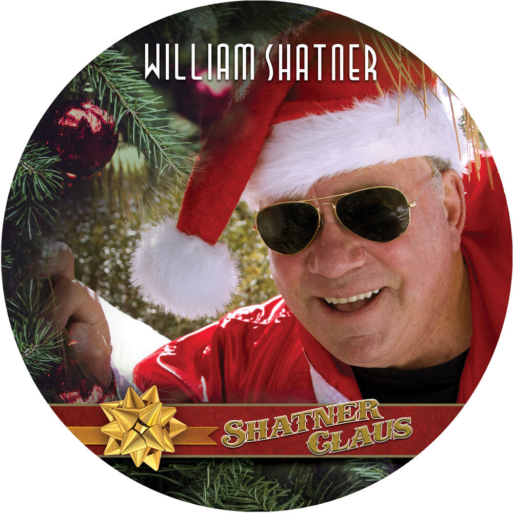 the album cover for William Shatner - Shatner Clause (A Gorgeous Picture Disc Vinyl) [Limited Edition LP]