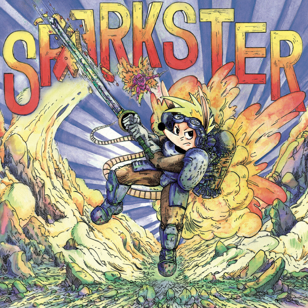 the album cover for Konami Kukeiha Club Cvnl - Sparkster (Clear Wax) [Clear Vinyl]