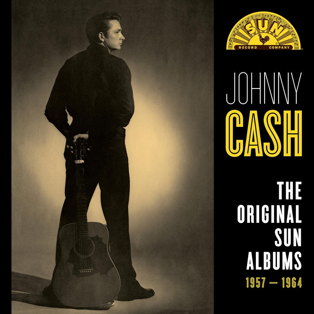 the album cover for Johnny Cash - Original Sun Albums 1957-1964 (8cd Hardback Book) [Box Set]