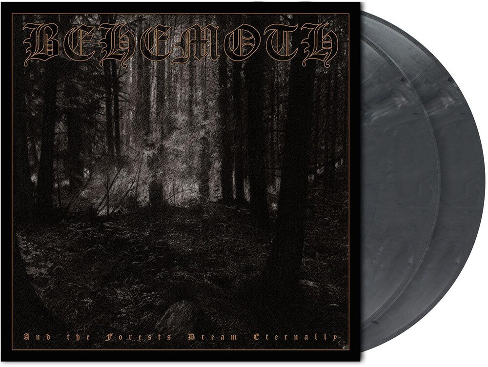 the album cover for Behemoth - And The Forests Dream Eternally [Cool Gray Marbled 2LP]