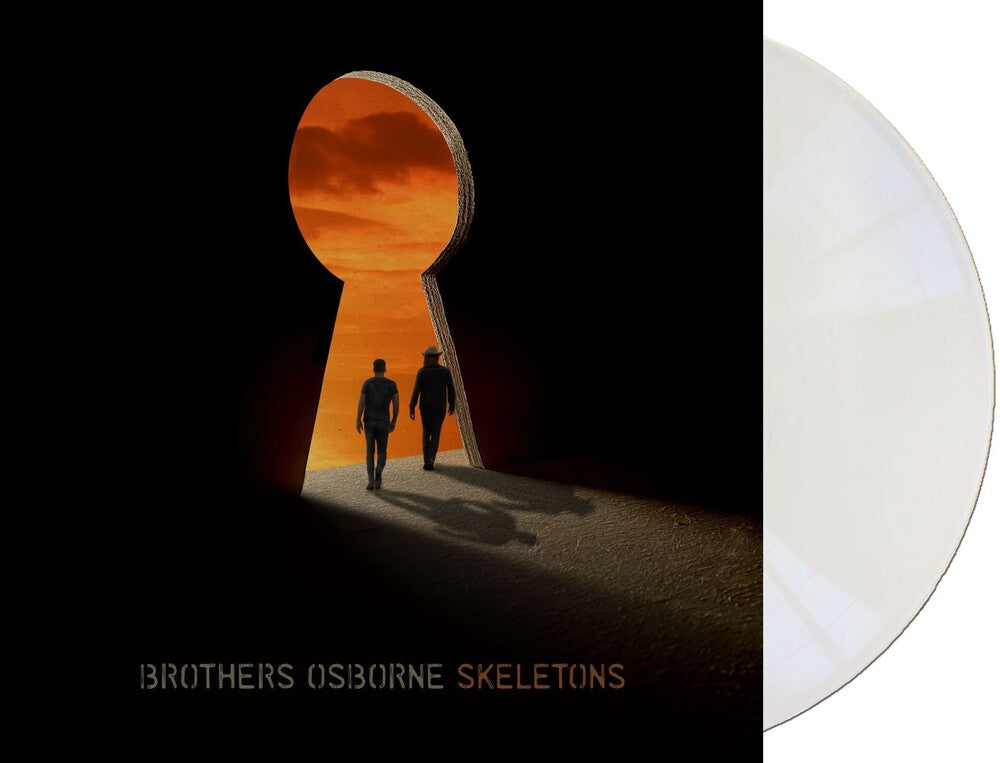 the album cover for Brothers Osborne - Skeletons [Indie Exclusive Limited Edition White LP+Bonus Slipmat]