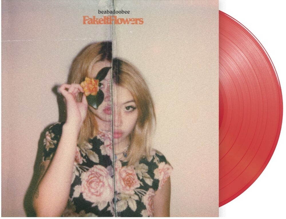 the album cover for beabadoobee - Fake It Flowers [Indie Exclusive Limited Edition Red LP]