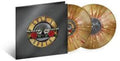 the album cover for Guns N' Roses - Greatest Hits [Import Limited Edition Gold, Red & White Splatter 2LP]