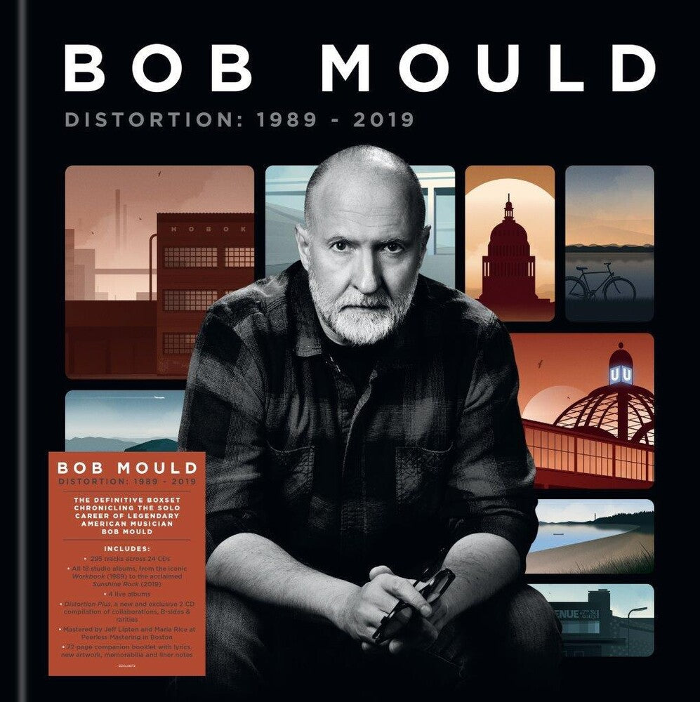 the album cover for Bob Mould - Distortion: 1989-2019 [24CD Box Set]