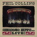 the album cover for Phil Collins - Serious Hits Live