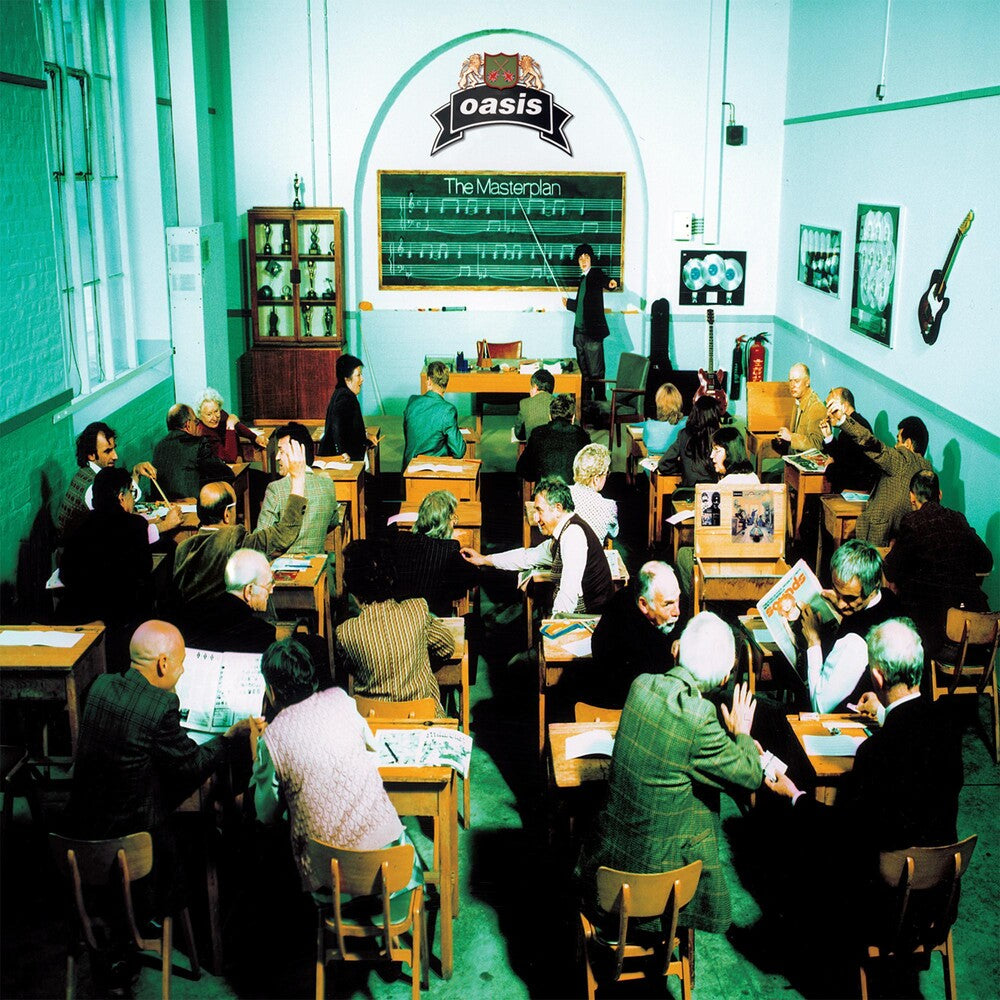 the album cover for Oasis - The Masterplan