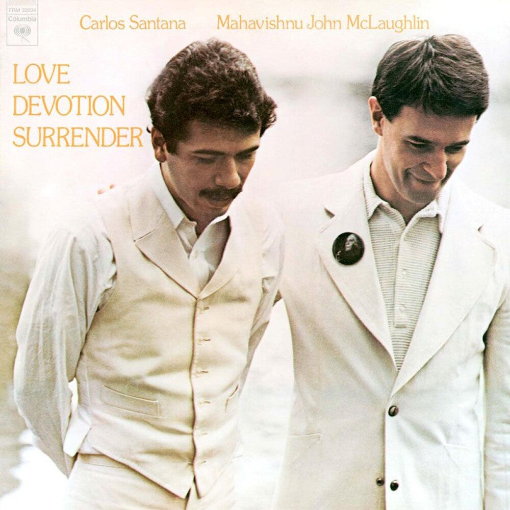 the album cover for Carlos Santana / Mclaughlin,John - Love Devotion Surrender