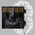 the album cover for Killer Be Killed - Reluctant Hero [Limited Edition Clear w/ Black & White Splatter 2LP]