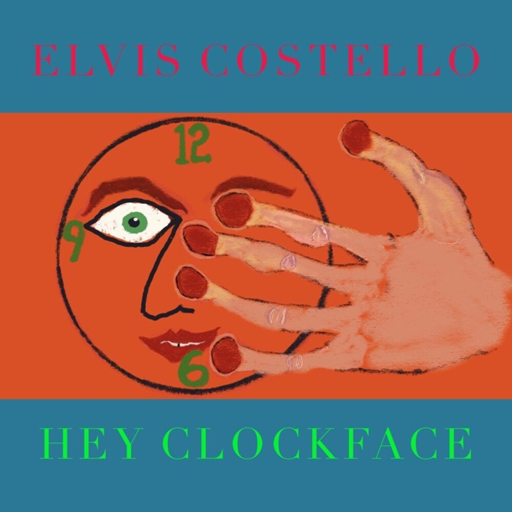 the album cover for Elvis Costello - Hey Clockface