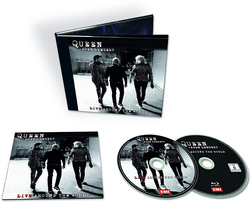 the album cover for Queen - Live Around The World [CD/Blu-ray]