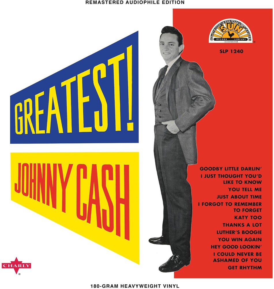 the album cover for Johnny Cash - Greatest [Limited Edition White LP]