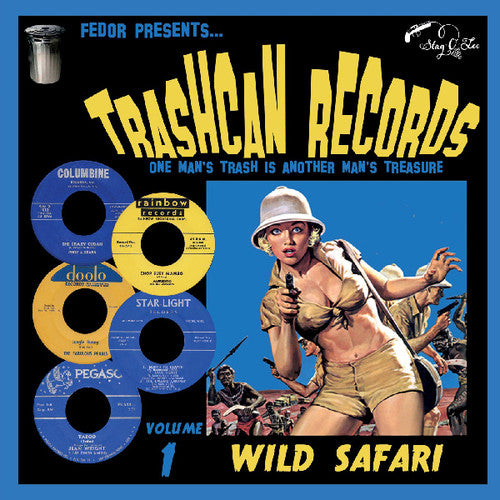 the album cover for Trashcan Records Volume 1 Wild Safari / Various - Trashcan Records Volume 1: Wild Safari