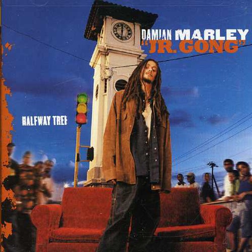 the album cover for Damian Marley - Halfway Tree
