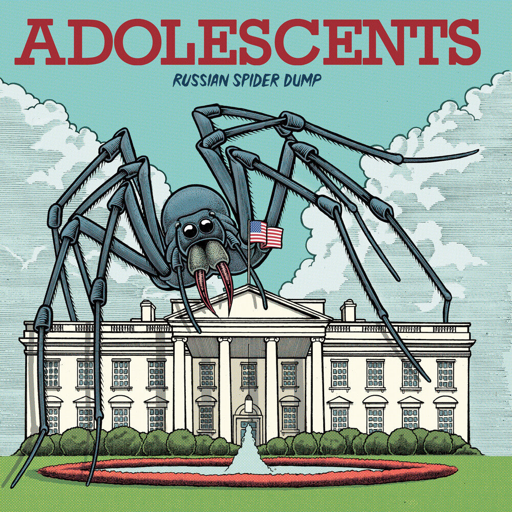 the album cover for Adolescents - Russian Spider Dump