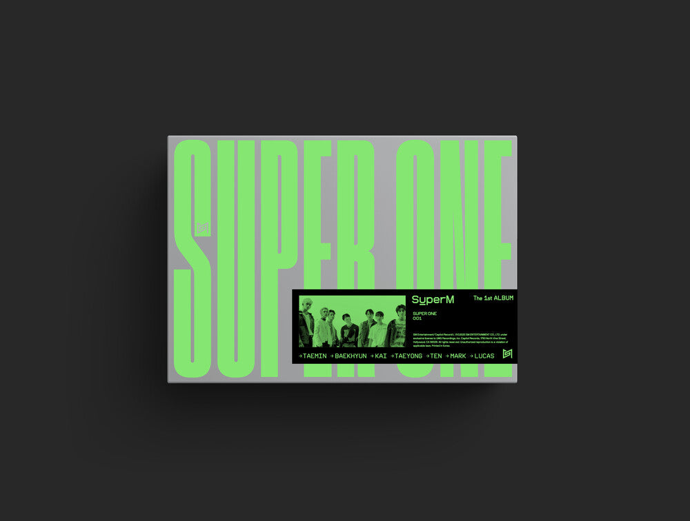 the album cover for SuperM - SuperM The 1st Album 'Super One' [One Ver.]