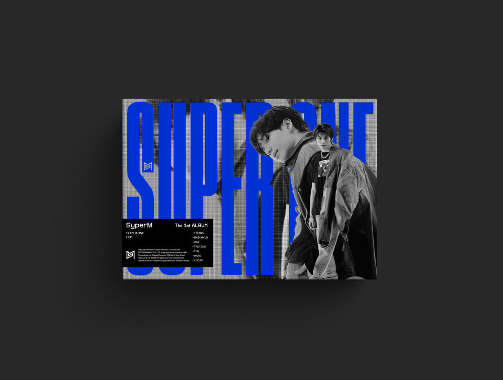 the album cover for SuperM - SuperM The 1st Album 'Super One' [Unit A Ver. - TAEYONG, TAEMIN]