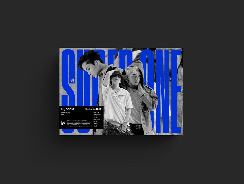 the album cover for SuperM - SuperM The 1st Album 'Super One' [Unit B Ver. - LUCAS, BAEHKYUN, MARK]