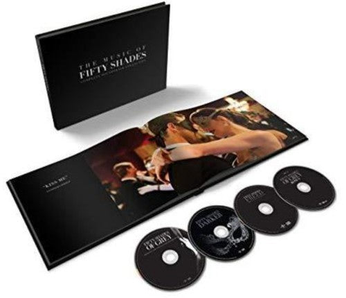 the album cover for Various Artists - The Music of Fifty Shades: Complete Soundtrack Collection