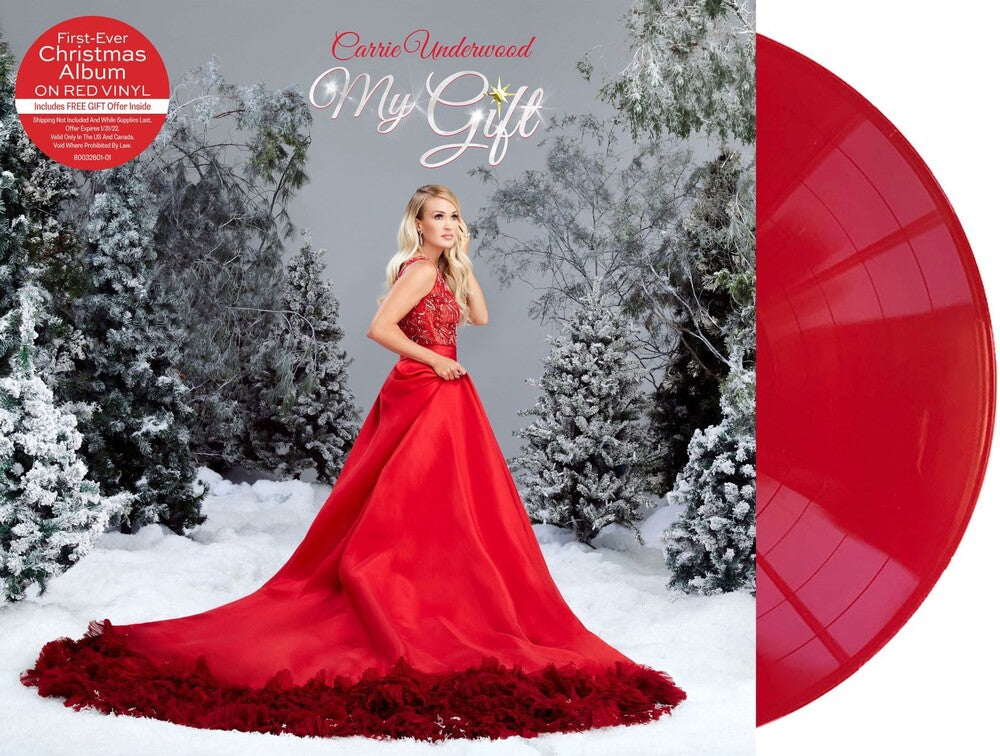 the album cover for Carrie Underwood - My Gift [Red LP]