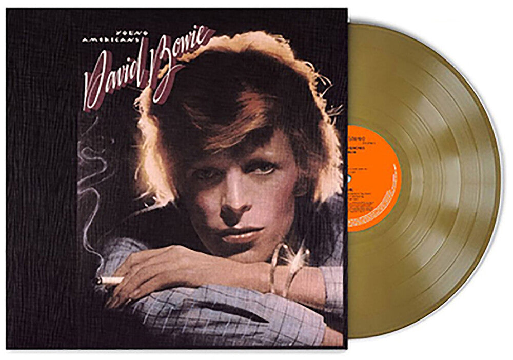 the album cover for David Bowie - Young Americans [Brick & Mortar Exclusive 2016 Remaster Gold LP]