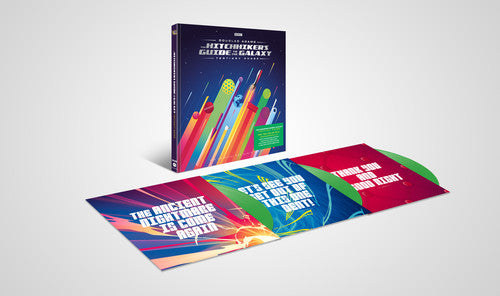 the album cover for Hitchhikers Guide to the Galaxy: Tertiary Phase - Hitchhikers Guide To The Galaxy: Tertiary Phase (Original Soundtrack)