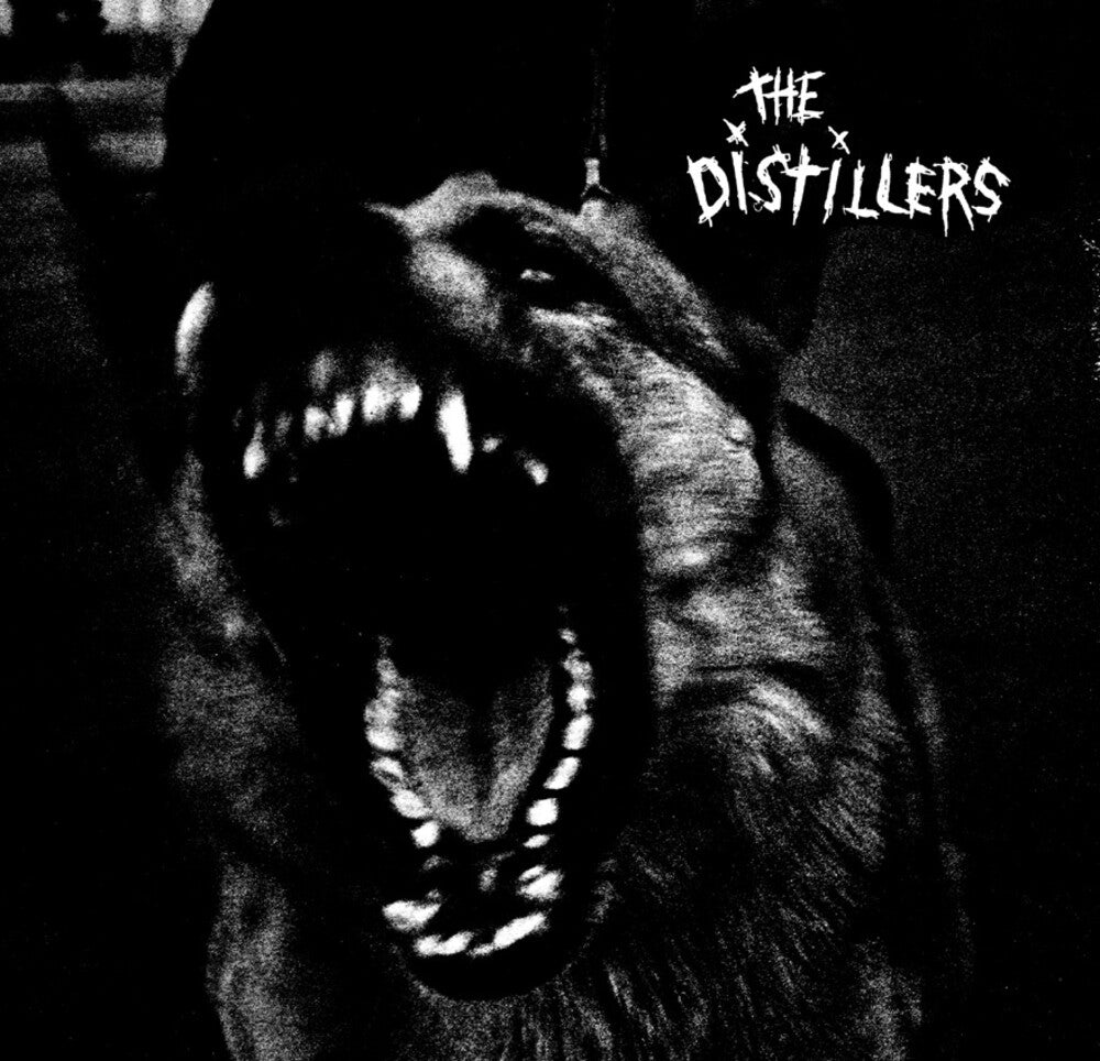the album cover for The Distillers - The Distillers [Indie Exclusive Limited Edition Clear w/Green, Purple, Black Splatter LP]