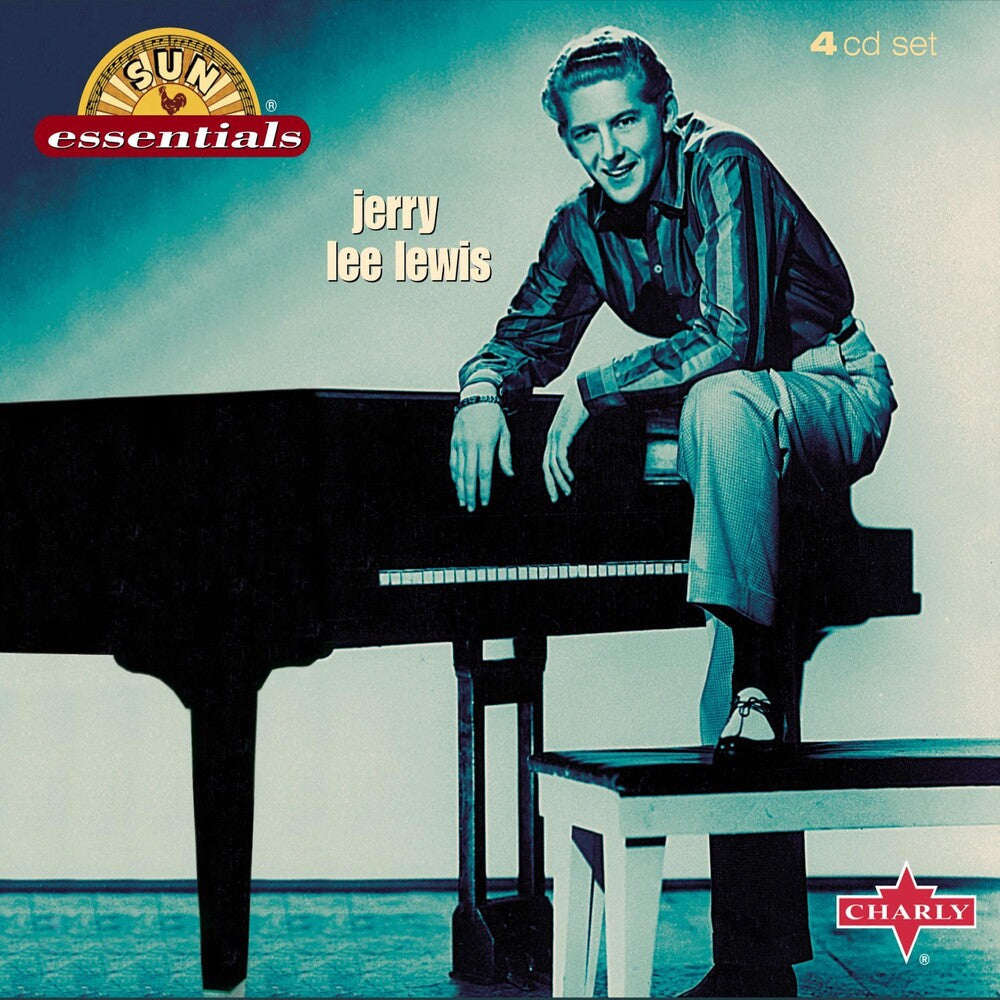 the album cover for Jerry Lee Lewis - SUN ESSENTIALS