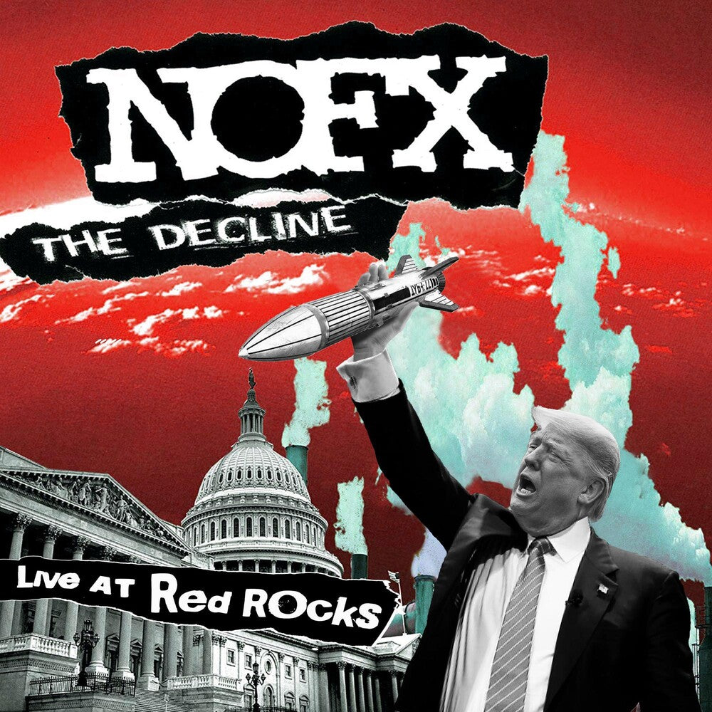 the album cover for NOFX - The Decline: Live At Red Rocks EP [Vinyl]