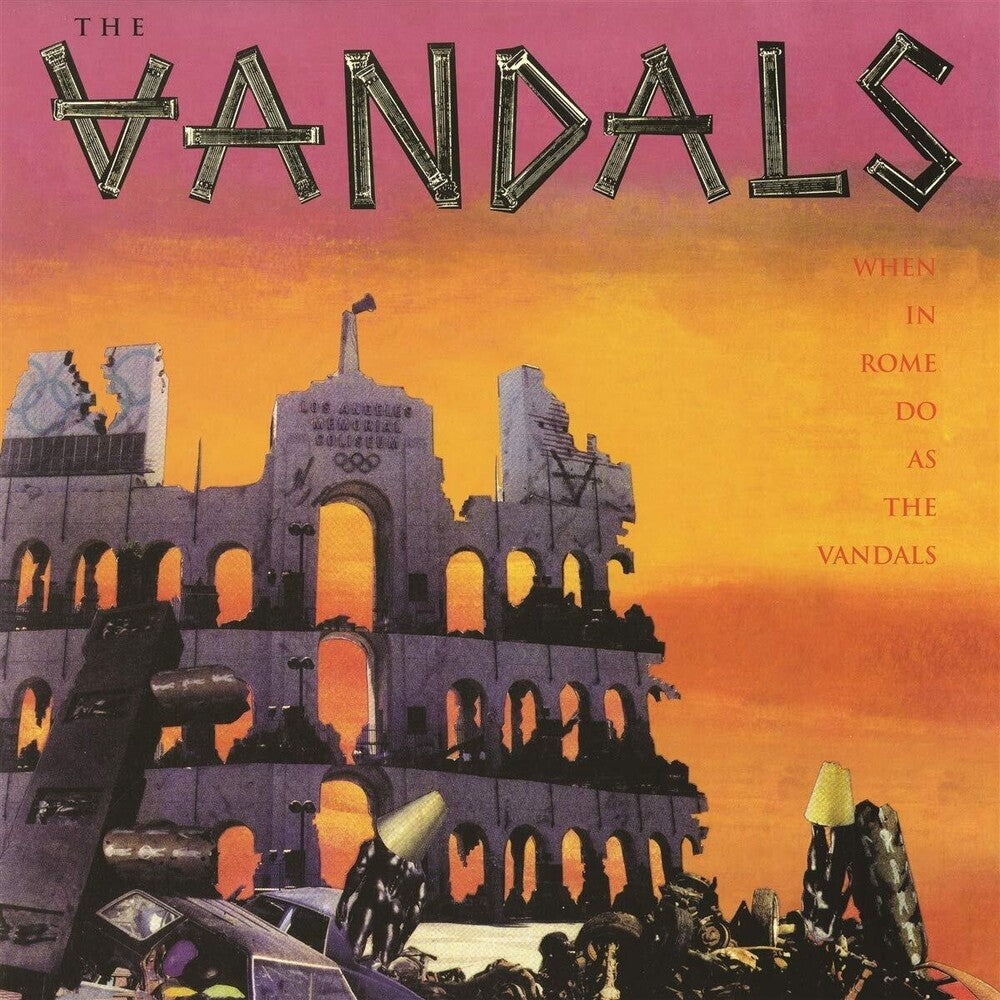 the album cover for The Vandals - When In Rome Do As The Vandals - Splatter Vinyl