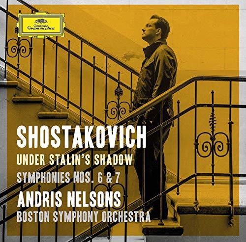 the album cover for Andris Nelsons / Boston Symphony Orchestra - Shostakovich Under Stalin's Shadow - Sym Nos 6 & 7
