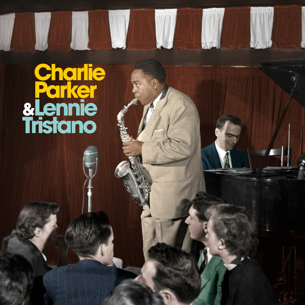 the album cover for Charlie Parker / Tristano,Lennie - Charlie Parker With Lennie Tristano [180-Gram Blue Colored Vinyl]