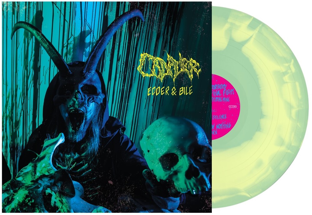 the album cover for Cadaver - Edder & Bile [Limited Edition Mint Green / Yellow SwirlLP]